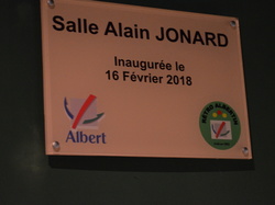 Inauguration salle Alain Jonard